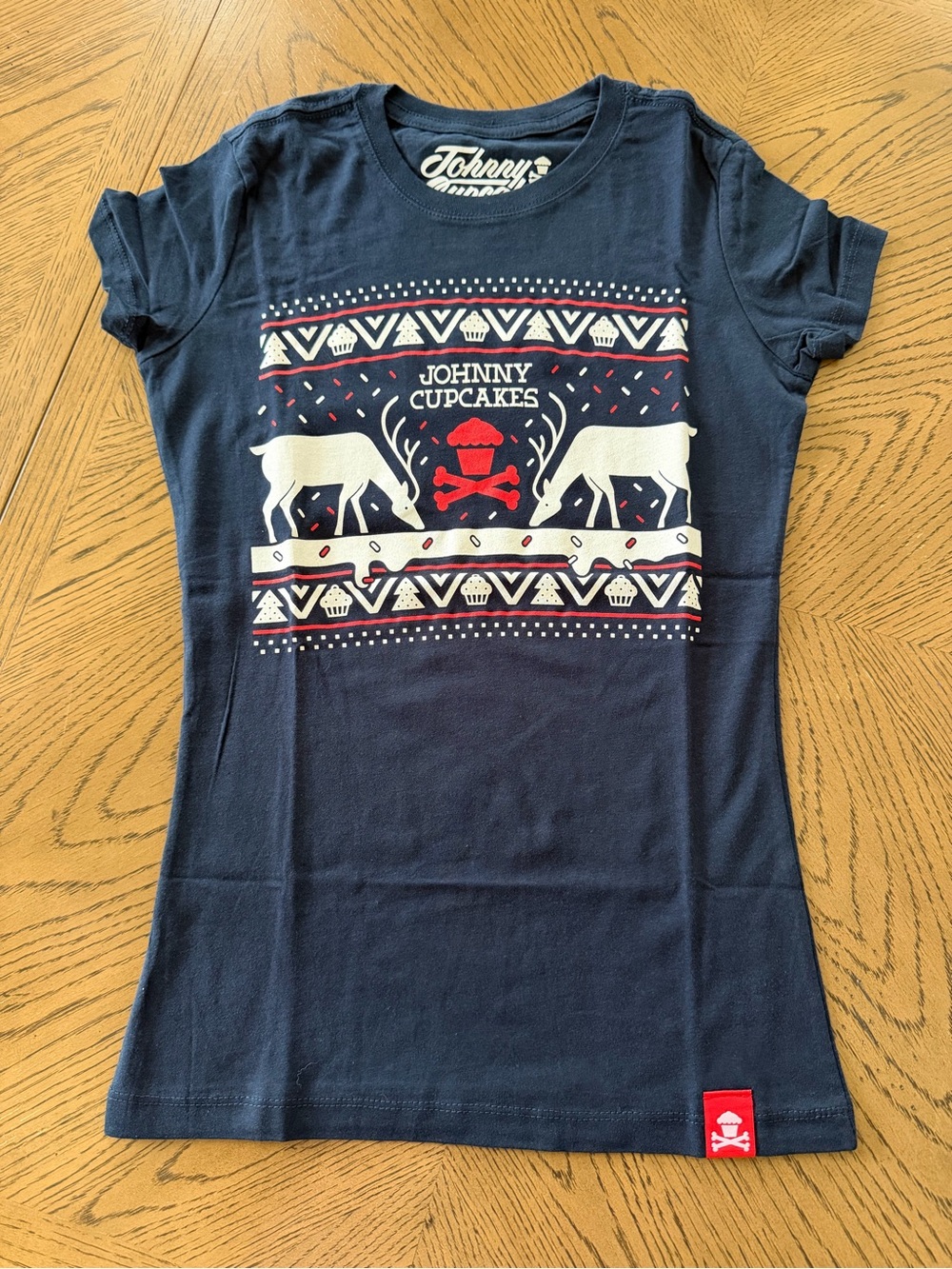 Women’s Johnny Cupcakes Christmas Sweater Tee